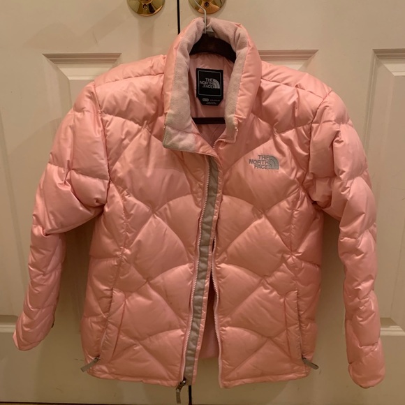 north face pink sliders